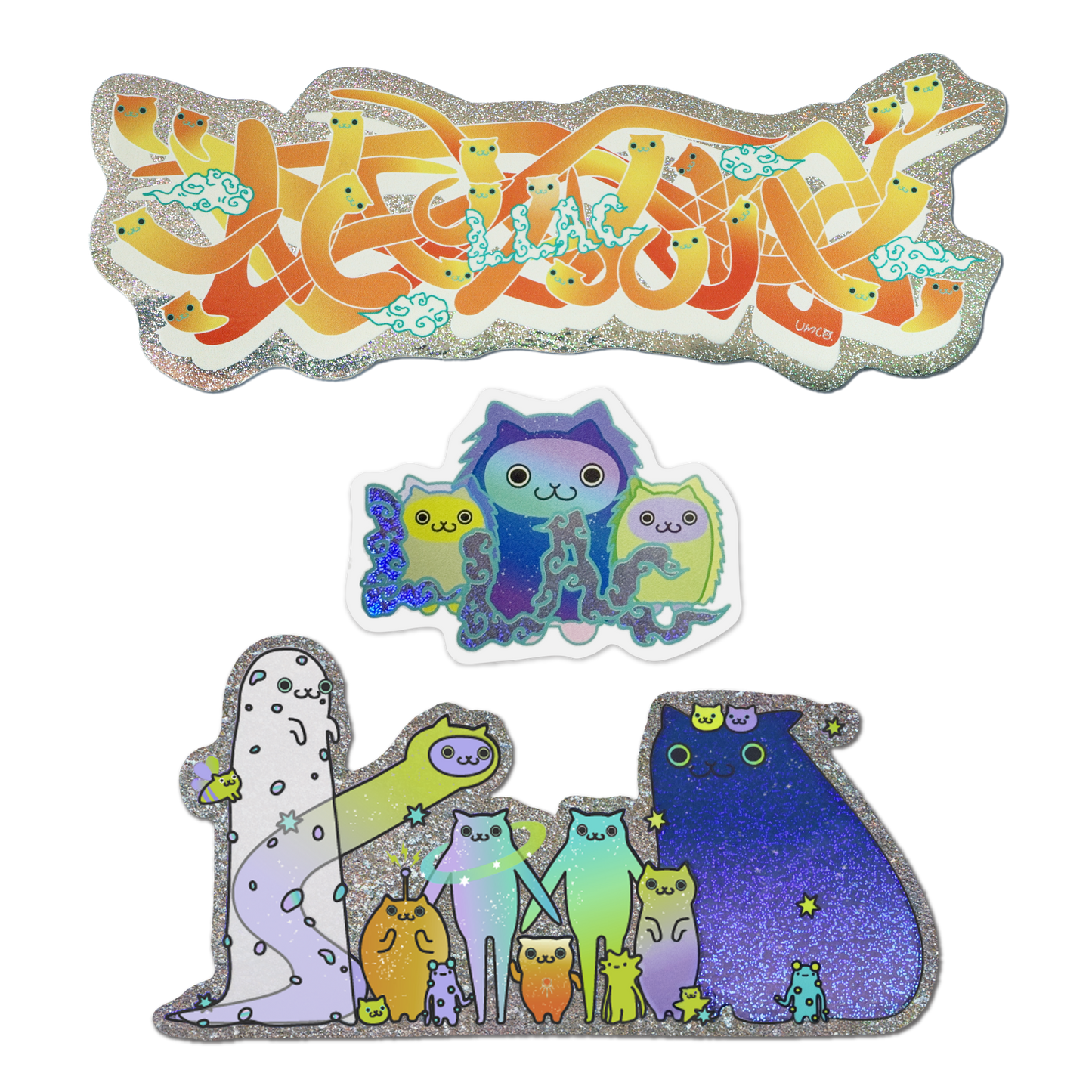 Hologram Sticker 3 Pieces Set