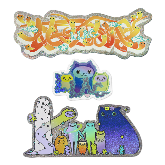 Hologram Sticker 3 Pieces Set