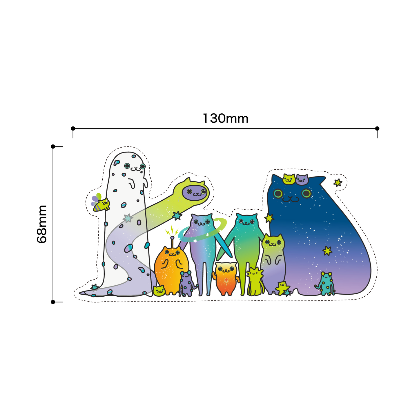 Hologram Sticker 3 Pieces Set