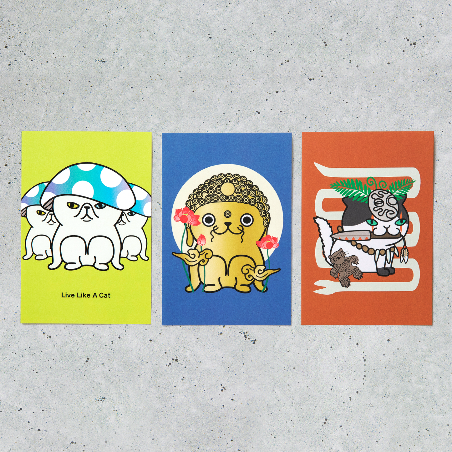 Post Card Set B - Mushroom -