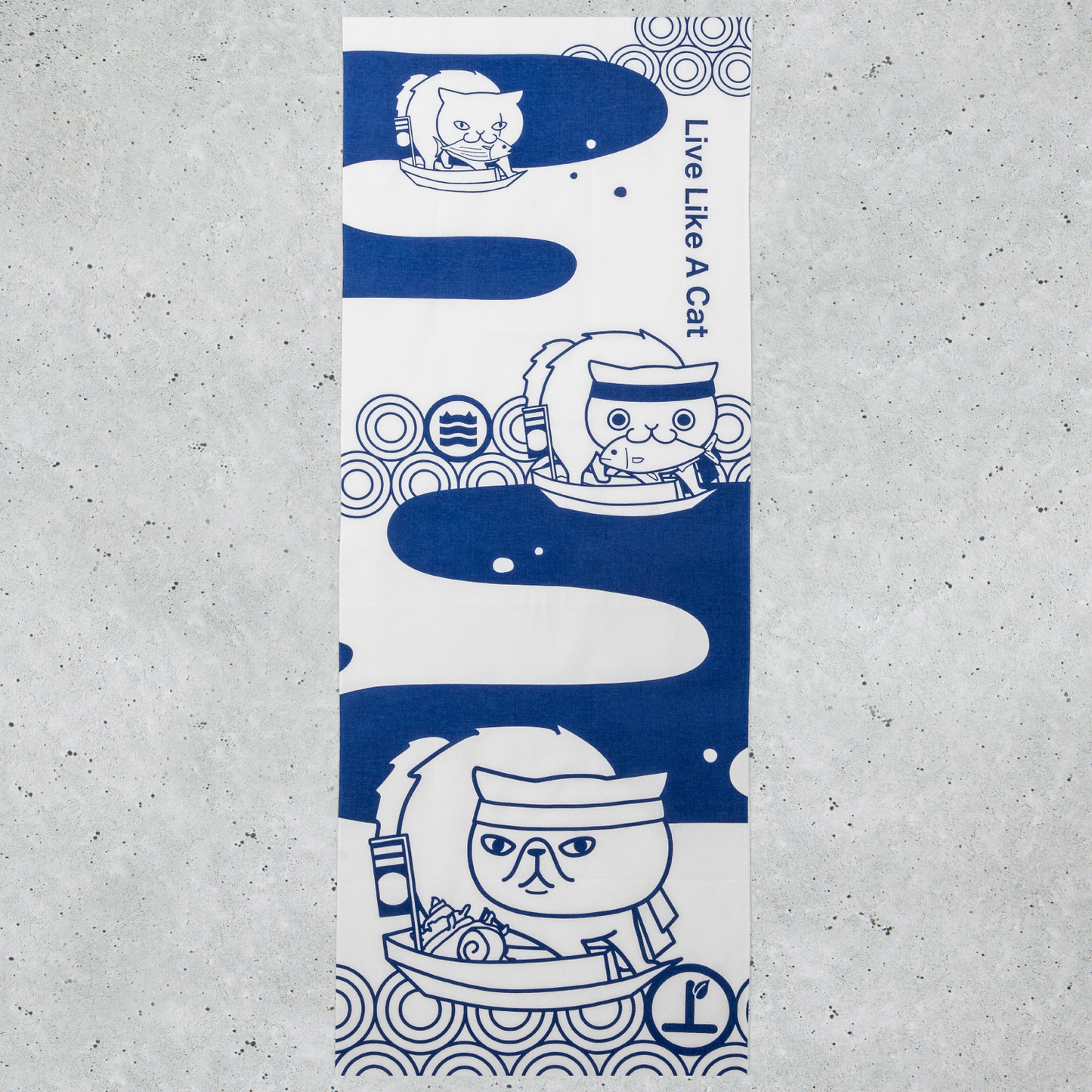 Suigun Tenugui Lapis Blue