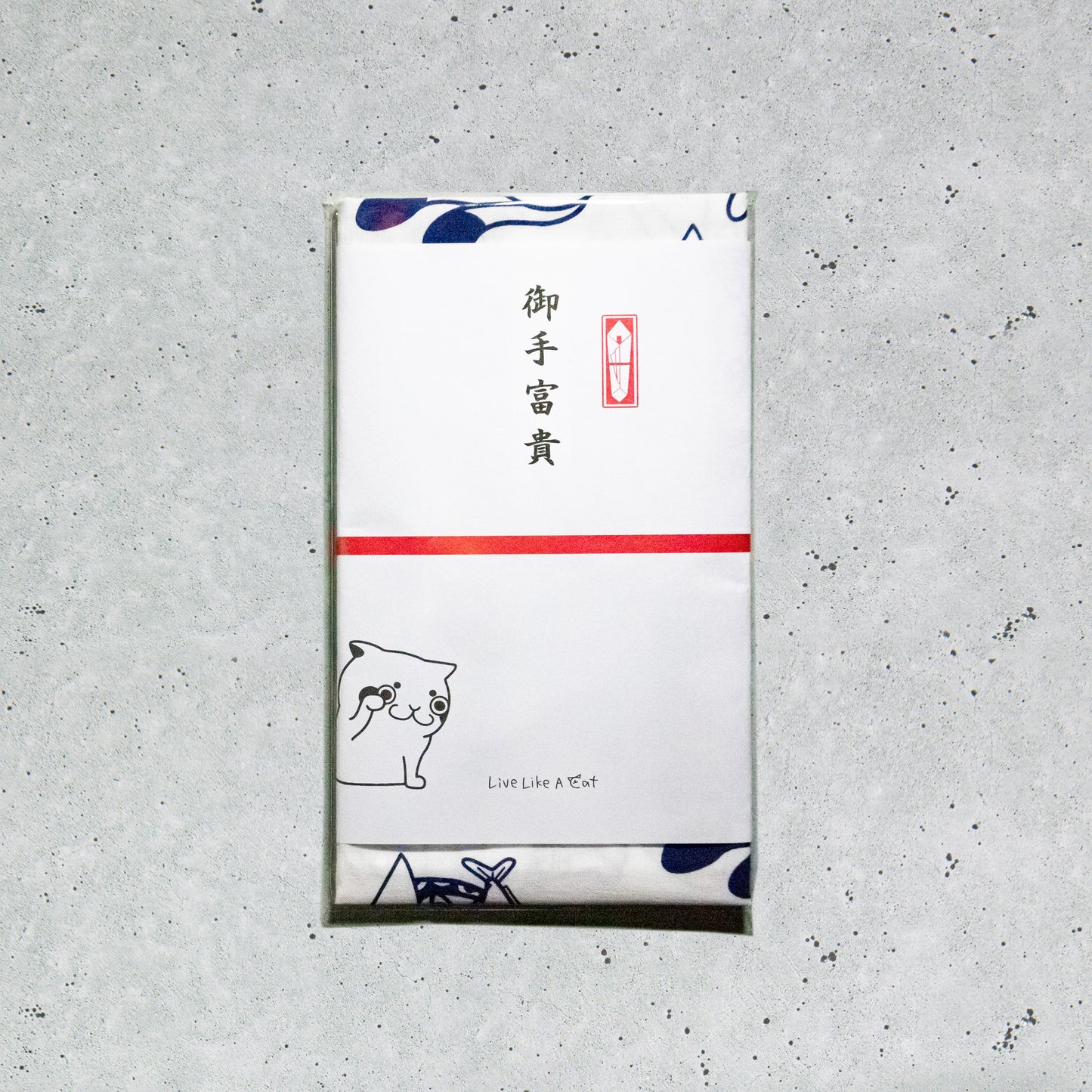 Maneki Tenugui Blue