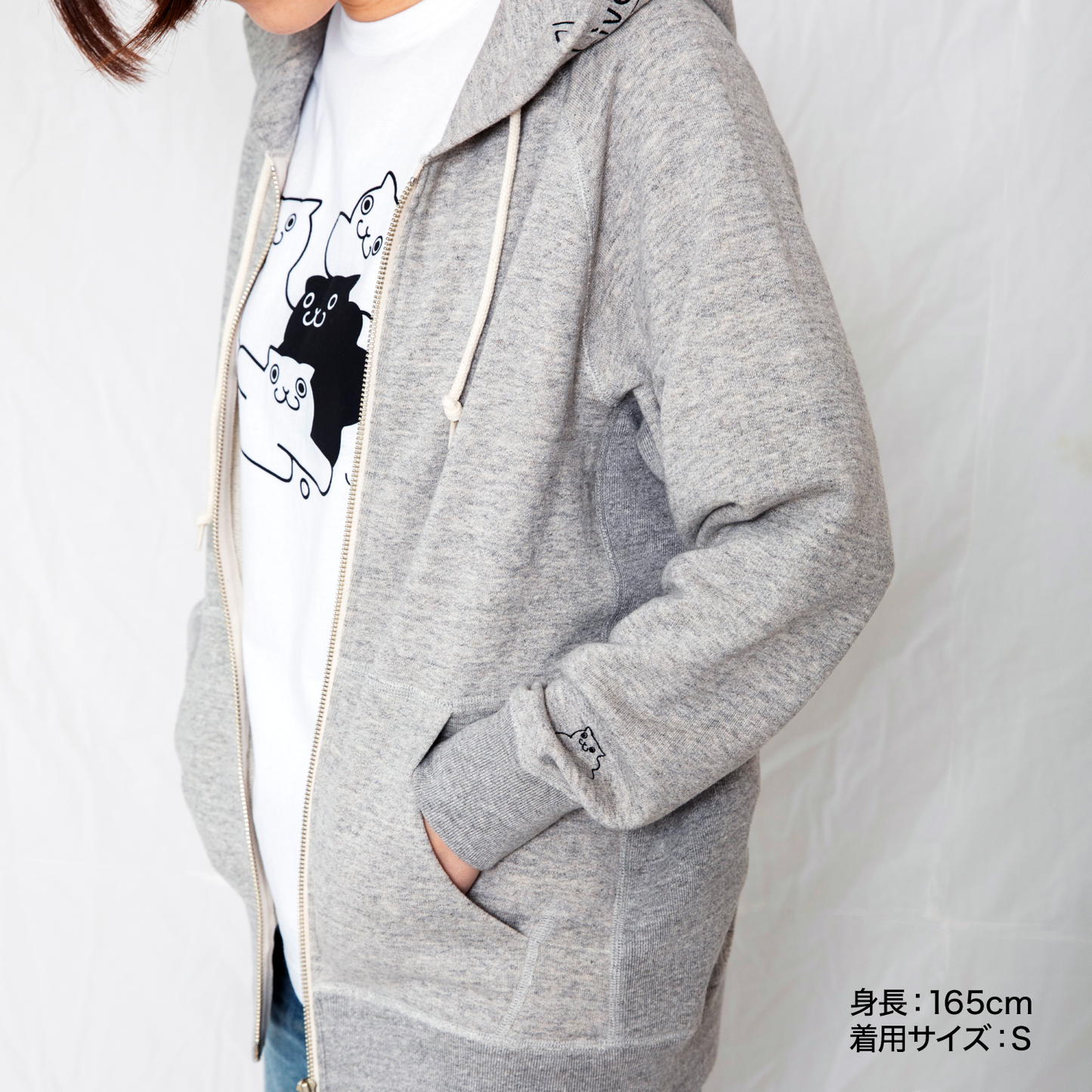 【Free Shipping】「LLAC × umc」 Original Hoodie Light Gray