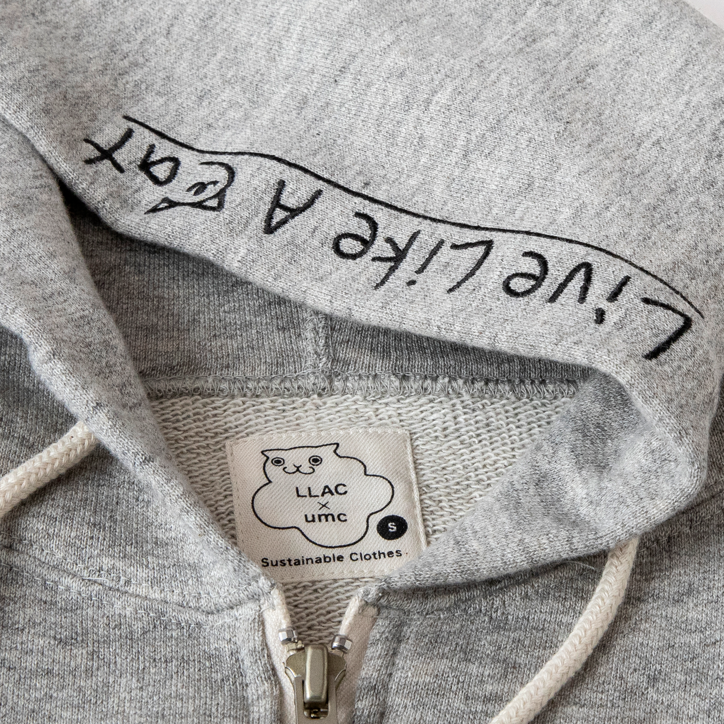 【Free Shipping】「LLAC × umc」 Original Hoodie Light Gray